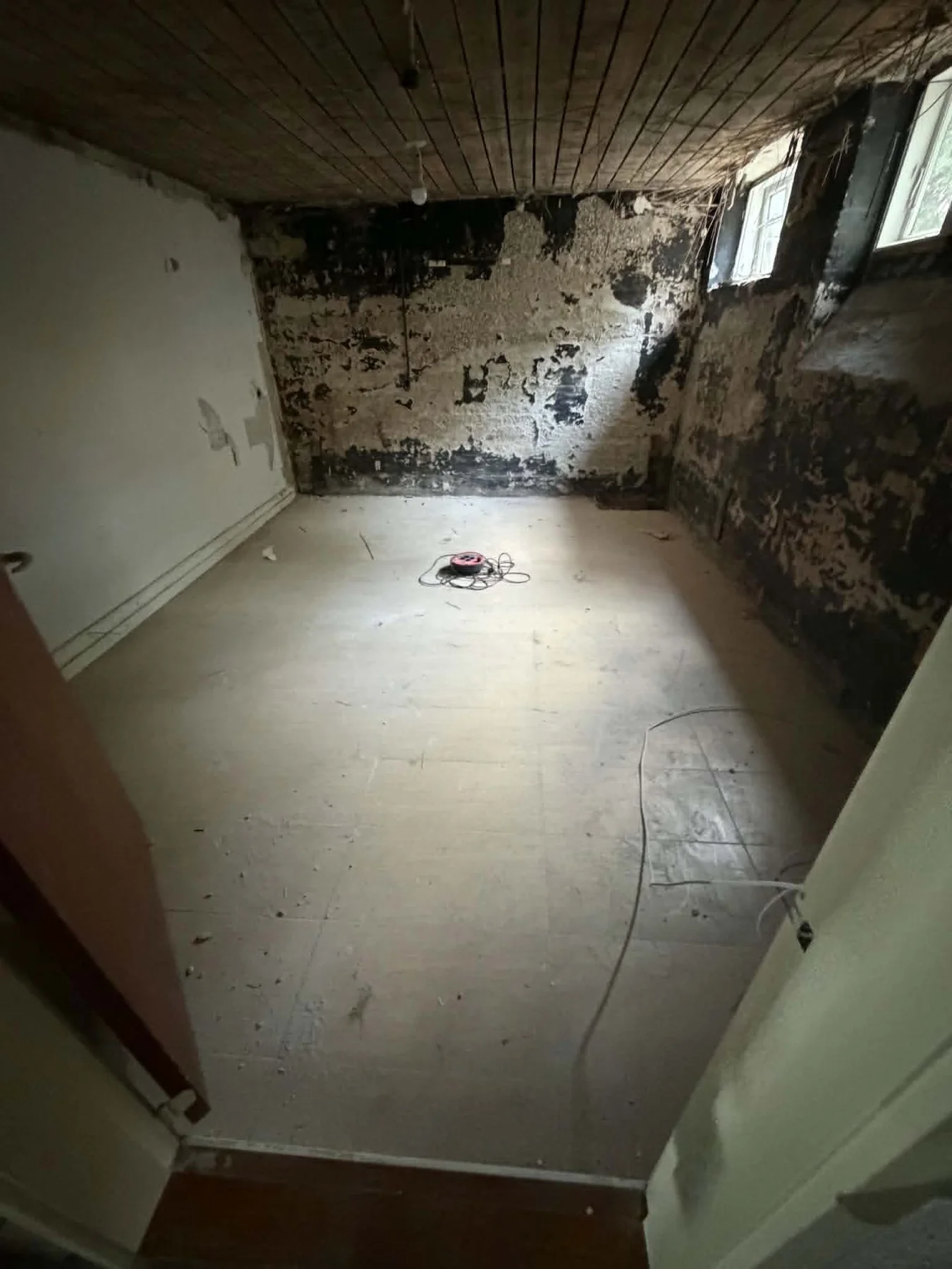 Floor demolition and site preparation
